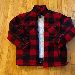 Buffalo plaid coat